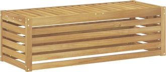 vidaXL Banco De Taburete Exterior Blanco 115 X 43 X 37 Cm Vidaxl