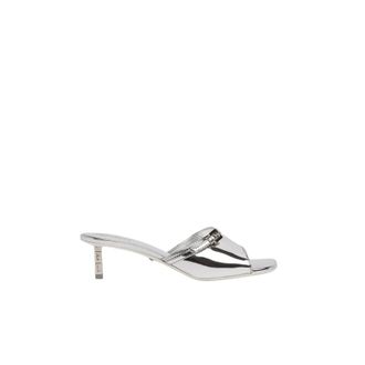 GCDS Mirror Logo Chain Sandalen - Dames - Muiltjes - Grijs - 36 EU - Schoenen