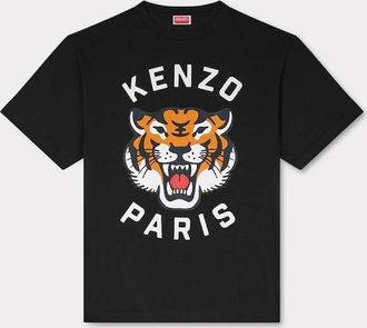 Kenzo Mens Kenzo Lucky Tiger Relaxed T-shirt Black - Size: 44