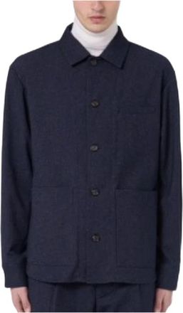 Paolo Pecora Stijlvolle Jas - Heren - Zomerjassen - Blauw - XL - Katoen - Jassen