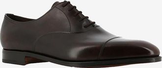 John Lobb Klassische glänzende Leder-Schnürschuhe City II
