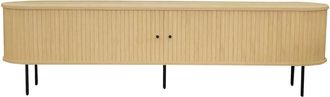 DRAWER Mueble TV puertas correderas de madera y metal L200cm - Madera clara