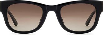 Fossil 50mm Gradient Square Sunglasses in Black/Brown Sf at Nordstrom
