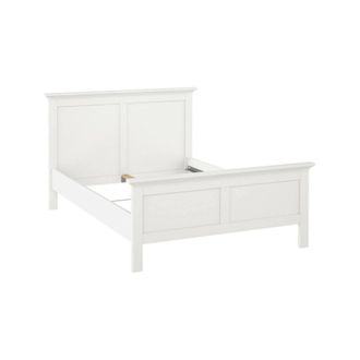 Dmora Estructura De Cama Dmora, Color Blanco, 158,1 X 110 X 200,7 Cm, Con Embalaje Reforzado