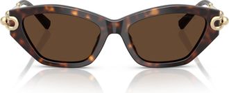 Tiffany & Co. 0tf4231u Cat-Eye Sunglasses in Tortoiseshell Acetate