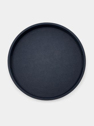 Giobagnara Polo Leather Round Tray (18.5in/47.5cm)