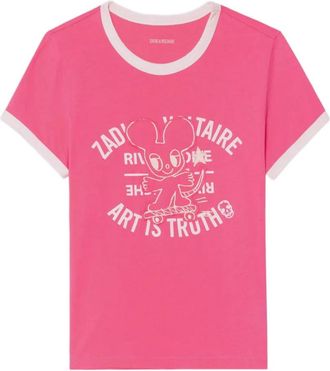 Zadig&Voltaire Woos Ringer graphic T-shirt - Pink
