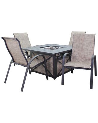 Courtyard Casual Santa Fe 5Pc Fire Pit Set