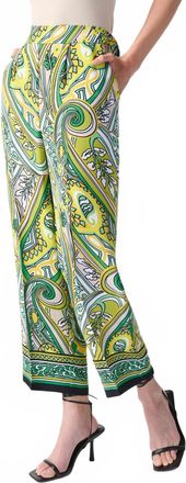 Joseph Ribkoff Womens Crop Print Pant In Paisley