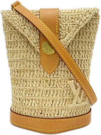 Louis Vuitton Pre-owned Bucket Bags, female, Beige, Size: ONE SIZE Pre-owned Vintage Bucket Shoulder Bag