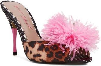 Betsey Johnson Avery Mule in Leopard Multi at Nordstrom, Size 8.5
