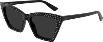 Alexander McQueen AM0536S 005 Womens Sunglasses Black Size 54 - Free RX Lenses - Free RX Lenses
