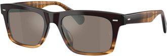 Oliver Peoples R-16 Zonnebril - unisex - Zonnebrillen - Bruin - 55 MM - Accessoires