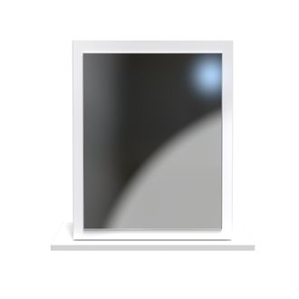 Welcome Furniture Clarence Ready Assembled Mirror in White Gloss & White - Welcome Furniture | TJ Hughes
