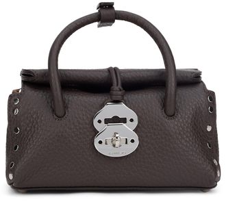 Zanellato Womens Shoulder Bag Dotta Brown Calfskin Handbags Hand
