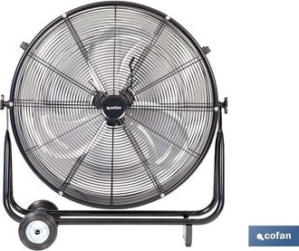 cofan Ventilador Industrial De Suelo Con 3 Velocidades &Oslash;60 Cm 124 W