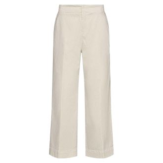 HUGO BOSS Dames/Dames Tahiana Katoenen Rechte Broek (Wit)