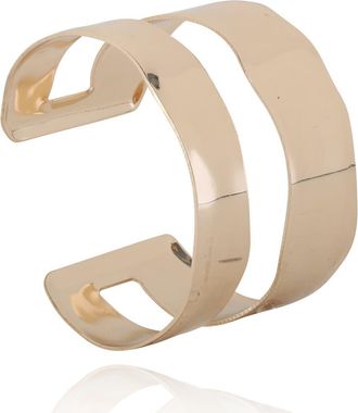 BCBGeneration Double Band Cuff Bracelet in Gold at Nordstrom