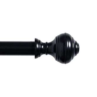 Ballard Designs Set of 2 Stacked Ball Drapery Finials - Black, 1.25 - Ballard Designs