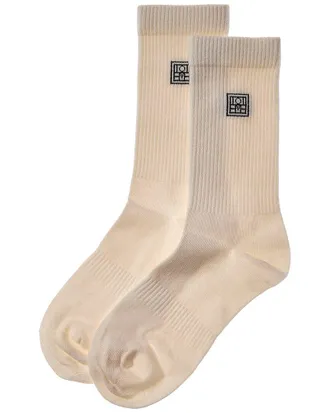 Toteme Toteme 2Pk Monogram Socks
