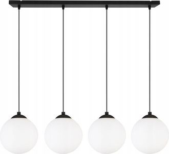 OEM L&aacute;mpara De Techo Colgante Tira Bola Led Negra 15cm