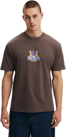 Cotton On Mens Everyday Fit Graphic T-Shirt in Washed Chocolate Tone Death at Nordstrom, Size X-Large