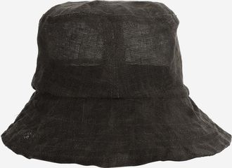 Reinhard Plank Womens Linen Bucket Hat Green