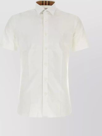 Burberry cotton poplin short sleeve shirt