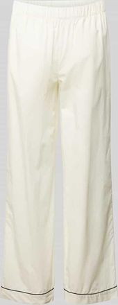 Marc O'Polo Relaxed Fit Lounge-Hose aus reinem Baumwoll-Popeline in Offwhite, Gr&ouml;&szlig;e M