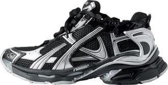 Balenciaga Runner Sneaker Black Silver 772774W3RMU1100