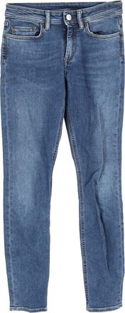 Acne Studios Mid-rise Slim-Fit Jeans in Blue Cotton