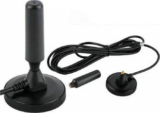 Trade Shop Trade Shop - Antenna Portatile Dvb-t Tv 3.5 Db Portatile Per Auto Camper Calamitata Cavo 3,5m