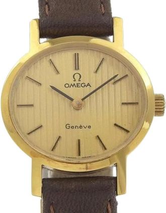 Omega Pre-owned Watches, female, Yellow, Size: ONE SIZE Pre-owned Geneve Metal Watch