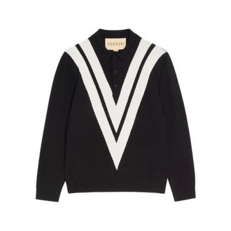 Valentino Round-neck Knitwear - male - Valentino - Round-neck Knitwear - Black - L - Knitwear