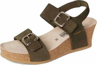 Mephisto Womens Lissandra Platform Wedge Sandal In Loden