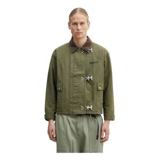 Neighborhood Jassen, Heren, Groen, XL, Katoen, Fireman Jacket