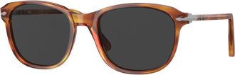 Persol Polarized Black Rectangular Unisex Sunglasses PO1935S 96/48 53