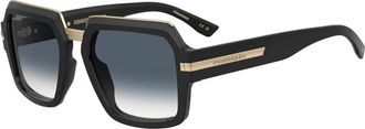 Dsquared2 Zwart/Grijs Getinte Zonnebril - Heren - Zonnebrillen - Zwart - 55 MM - Accessoires