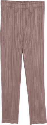 Issey Miyake Cropped Broeken - Dames - Vrijetijds broeken - Bruin - M - Broeken