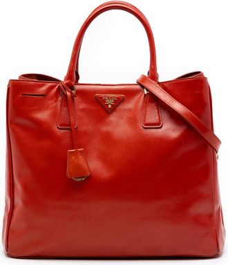 Prada Pre-owned Prada Large Saffiano Vernice Galleria Satchel Ladies V1C9D731TZQ804AM