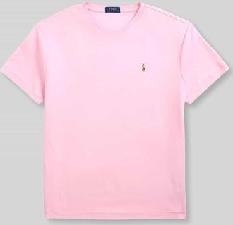 Polo Ralph Lauren Regular Fit T-Shirt aus reiner Baumwolle in Pink, Gr&ouml;&szlig;e XXL