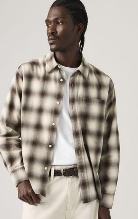 Levi's Sobrecamisa Duboce Boxy - Hombre - XL - Marr&oacute;n / James Plaid Vintage Khaki