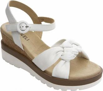 Vaneli Womens Clew Nappa Sandal In Shell White
