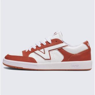Vans Mens Lowland Comfycush Shoe In 2-Tone Leather Auburn