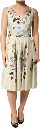 Dolce & Gabbana Mini A-lijn Jurk - Dames - Casual kleedjes - Veelkleurig - S - Katoen - Kleedjes