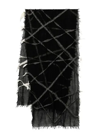 JACQUARD PANEL POLKA DOT SCARF – THE SHOP YOHJI YAMAMOTO