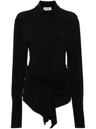 The Attico Abito corto con cut-out - Nero