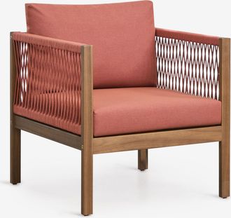Sklum Sill&oacute;n De Jard&iacute;n Con Reposabrazos En Madera De Acacia Branson Sklum