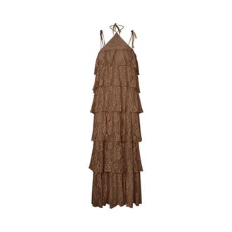 Baum Und Pferdgarten Maxi Dresses, female, Brown, L, Mocha Camel Annelise Dress