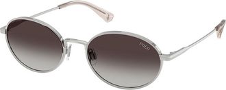 Polo Ralph Lauren PH3162 90018G Mens Sunglasses Silver Size 53